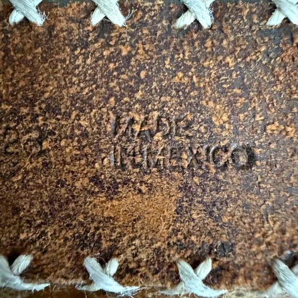 Vintage Brown Leather Banana Republic Belt with Solid  Brass Buckle Boho Vibe - Picture 10 of 12